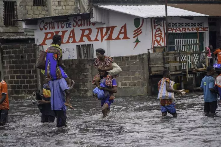 inondation à Kinshasa le 19 octobre/ photo crédit